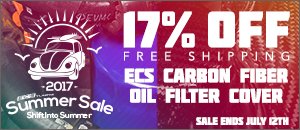 ECS VW Carbon Fiber Oil Filter Cover