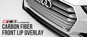 ECS Carbon Fiber Front Lip Overlay Audi B9 A4/S4 S-Line