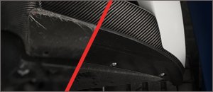 BMW E9X M3 Turner Delrin Bumper Protection Skid Plates 