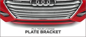 Audi B9 A4 Front License Plate Bracket Filler Trim