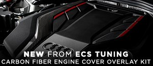 NEW - ECS Carbon Fiber Engine Cover Overlay Kit