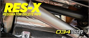 034Motorsport Res-X Resonator Delete | Audi MK3 TT/TTS