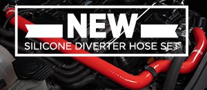 New ECS Golf R Silicone Diverter Hose Set