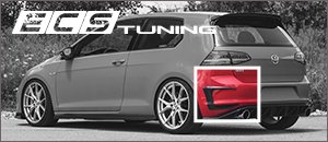 New ECS MK7 GTI Carbon Fiber Rear Bumper Flares