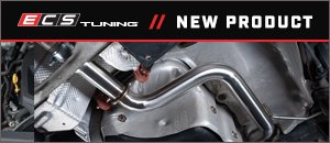 New ECS MK6 Jetta GLI 2.0T Resonator Delete Pipe Kit