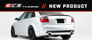  ECS Gloss Black Trunk Spoiler - Audi B6 S4/A4