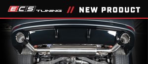New ECS Audi 8V A3 Valved Catback Exhaust System