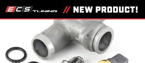 New ECS B7 A4 2.0T Cast Aluminum Coolant Flange 