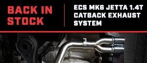 ECS MK6 Jetta 1.4T Catback Exhaust System