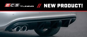 ECS Audi B8 S4 / A4 S-Line Gloss Black Rear Diffuser