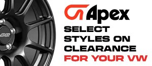 VW Apex Clearance Wheels!