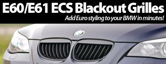 BMW E60 ECS Blackout Grille Set