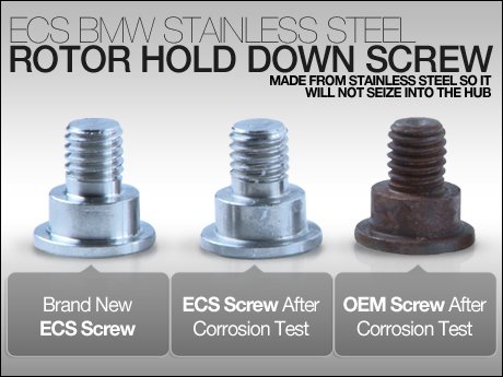 ECS News - ECS Tuning BMW Stainless Steel Rotor Hold Down Screws
