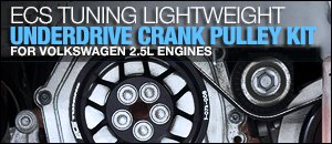 ECS Lightweight Underdrive Crank Pulley for VW 2.5L
