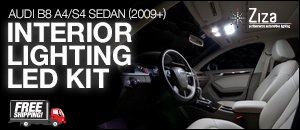 Audi B8 A4 Sedan LED Interior Lighting