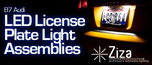 B7 Audi LED License Plate Light Assemblies