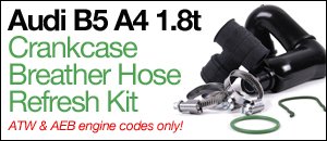 Audi B5 A4 1.8T Crankcase Breather Hose Refresh Kit