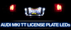 Audi MKI TT License Plate LED Bulbs