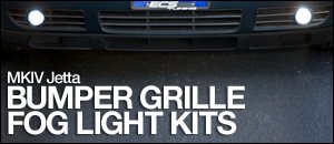 MKIV Jetta Bumper Grille Fog Light Kits