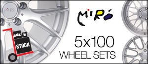 5x100 Miro Wheel Sets