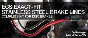 ECS Exact-Fit Brake Lines - MKVI Jetta Sedan TDI