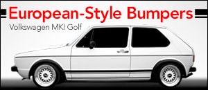 Volkswagen MKI Golf European Bumpers